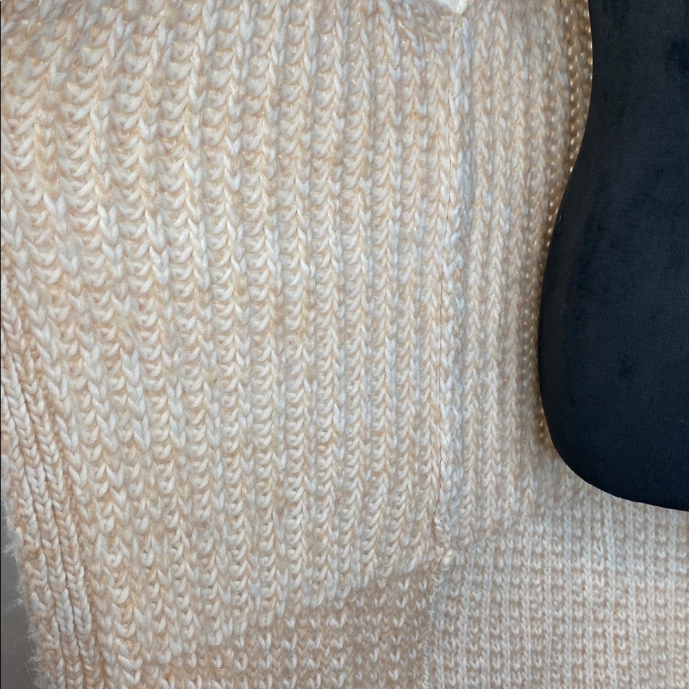 Cocogio Wool & Mohair Blend Chunky Knit Sleeveless Open Front Long Cardigan - Picture 4 of 7